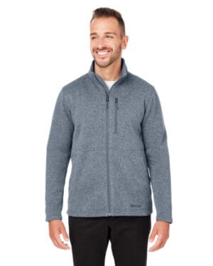 STEEL ONYX Marmot M14434 men's dropline sweater fleece jacket