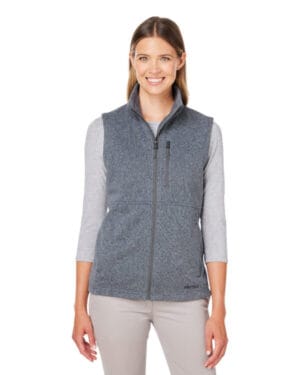 STEEL ONYX Marmot M14438 ladies' dropline sweater fleece vest