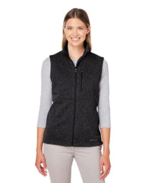 BLACK Marmot M14438 ladies' dropline sweater fleece vest