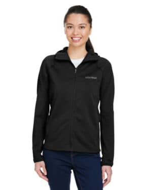 BLACK Marmot M15393 ladies' leconte full zip hooded jacket