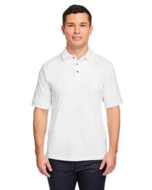 Harriton M200 men's short-sleeve polo