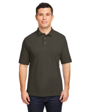 BLACK Harriton M200 men's short-sleeve polo