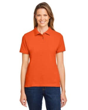 TEAM ORANGE Harriton M200W ladies' short-sleeve polo