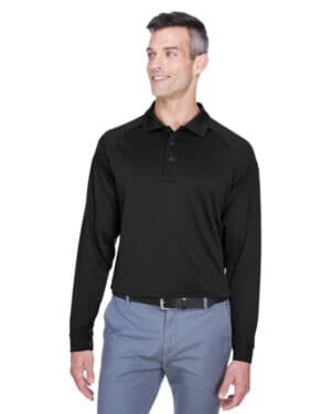 BLACK M211L men's advantage snag protection plus long-sleeve tactical polo