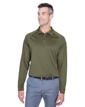 TACTICAL GREEN M211L men's advantage snag protection plus long-sleeve tactical polo