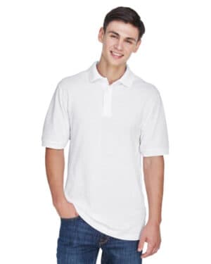 Harriton M265 men's easy blend polo