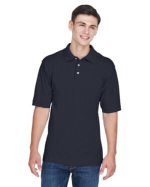 Harriton M265 men's easy blend polo