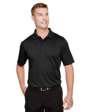 BLACK Harriton M348 men's advantage snag protection plus polo