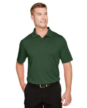 DARK GREEN Harriton M348 men's advantage snag protection plus polo