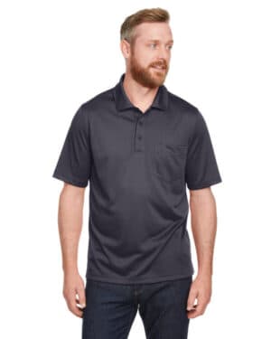 DARK CHARCOAL M348P men's advantage snag protection plus il pocket polo