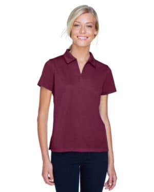 Harriton M353W ladies' double mesh polo