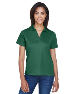 DARK GREEN Harriton M354W ladies' micro-piqu polo