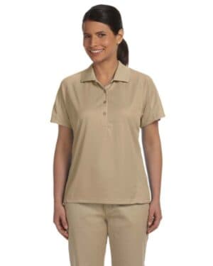 Harriton M374W ladies' polytech mesh insert polo