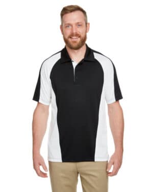 M385 men's advantage snag protection plus il colorblock polo