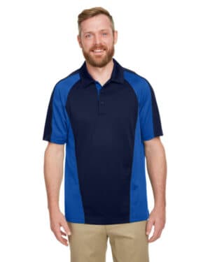 D NV/ T RY/ D CH M385 men's advantage snag protection plus il colorblock polo