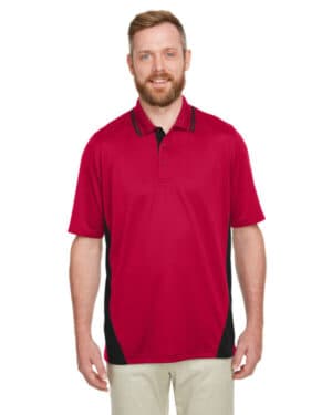 M386 men's flash snag protection plus il colorblock polo