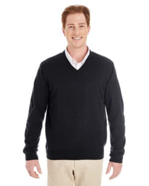 BLACK Harriton M420 men's pilbloc v-neck sweater