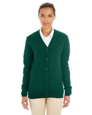 M425W ladies' pilbloc v-neck button cardigan sweater