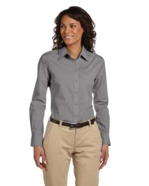 DARK GREY Harriton M510W ladies' essential poplin