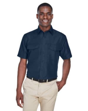 NAVY M580 men's key west short-sleeve performance staff shirt