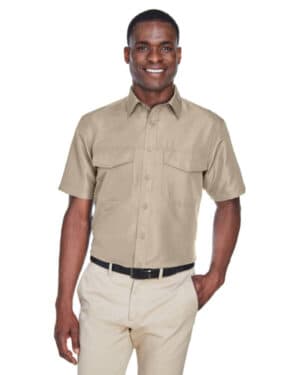 KHAKI M580 men's key west short-sleeve performance staff shirt