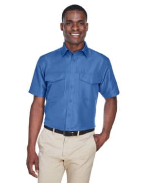 POOL BLUE M580 men's key west short-sleeve performance staff shirt