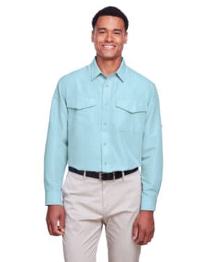 CLOUD BLUE M580L men's key west long-sleeve performance staff shirt