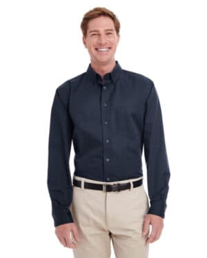 M581 men's foundation cotton long-sleeve twill shirt withteflon