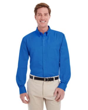 FRENCH BLUE M581 men's foundation cotton long-sleeve twill shirt withteflon