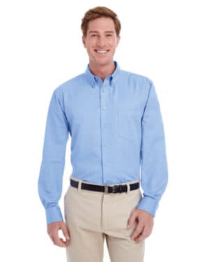 INDUSTRY BLUE M581 men's foundation cotton long-sleeve twill shirt withteflon