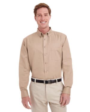 M581 men's foundation cotton long-sleeve twill shirt withteflon