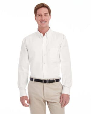 M581T men's tall foundation cotton long-sleeve twill shirt with teflon