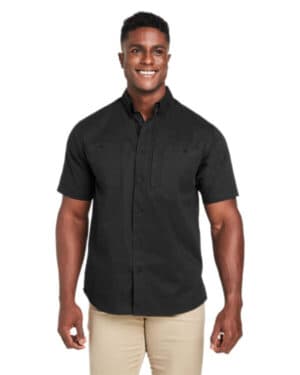 BLACK Harriton M585 men's advantage il short-sleeve work shirt