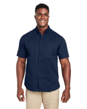 DARK NAVY Harriton M585 men's advantage il short-sleeve work shirt