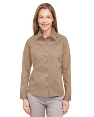 Harriton M585LW ladies' advantage il long-sleeve workshirt