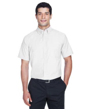 M600S men's short-sleeve oxford with stain-release