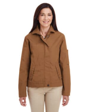 Harriton M705W ladies' auxiliary canvas work jacket