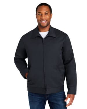 DARK CHARCOAL Harriton M721 unisex climabloc station jacket