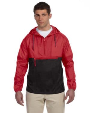 Harriton M750 adult packable nylon jacket