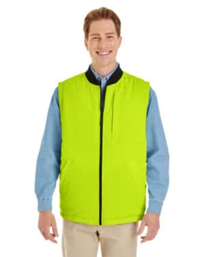 BLK/ SFTY YELLOW M776 adult dockside interactive reversible freezer vest