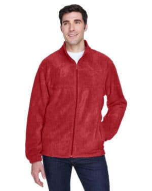 RED Harriton M990 men's full-zip fleece