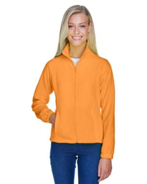 SAFETY ORANGE Harriton M990W ladies' full-zip fleece