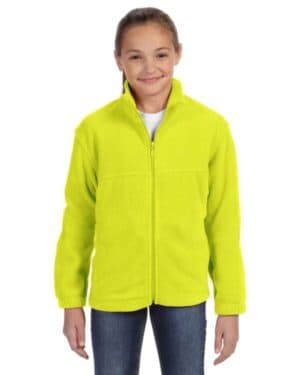 Harriton M990Y youth full-zip fleece