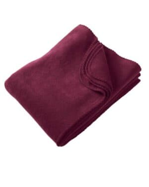 BURGUNDY Harriton M999 fleece blanket