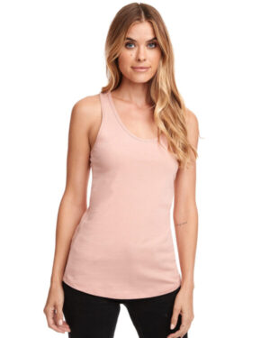 DESERT PINK Next level apparel N1533 ladies' ideal racerback tank