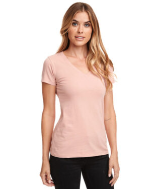 DESERT PINK Next level apparel N1540 ladies' ideal v