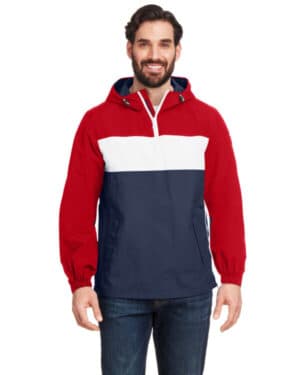 TRU RED/ NA NAVY Nautica N17174 unisex windward pullover jacket