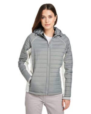 N17187 ladies' nautical mile puffer packable jacket