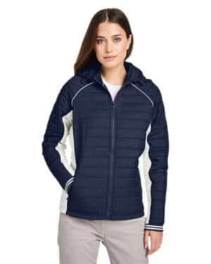 N17187 ladies' nautical mile puffer packable jacket