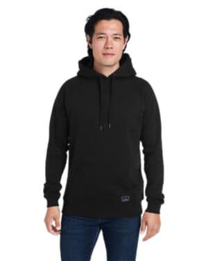 BLACK Nautica N17199 unisex anchor pullover hooded sweatshirt